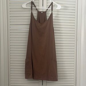Brown Sleeveless Dress